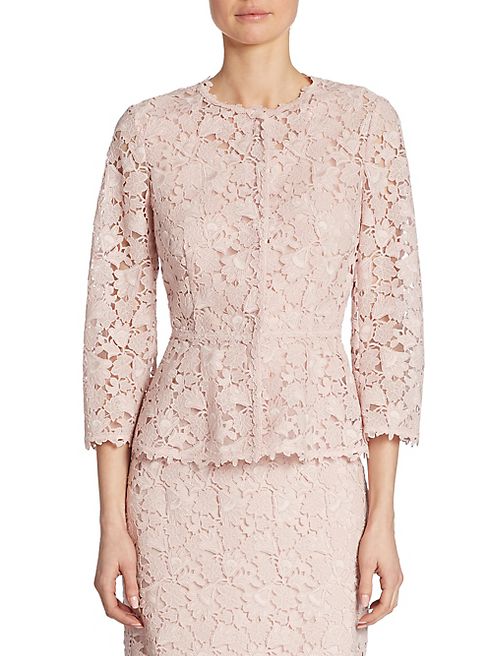 Escada - Lace Button Front Jacket