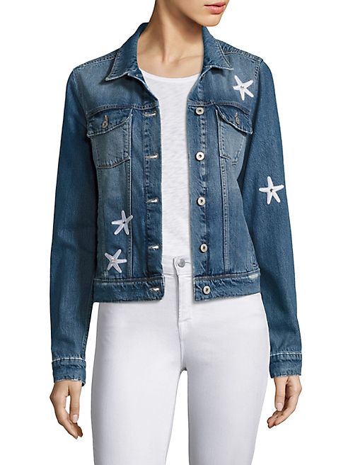 PAIGE - Rowan Seashell Denim Jacket