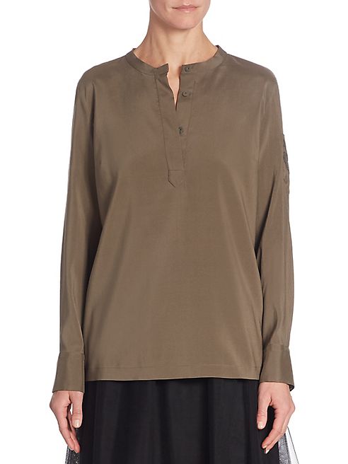 Brunello Cucinelli - Silk Henley Top