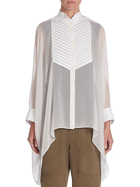 Brunello Cucinelli - Silk Organza Blouse