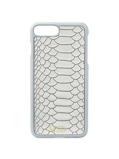 GiGi New York - Personalized Python-Embossed Leather iPhone 7 Plus Case