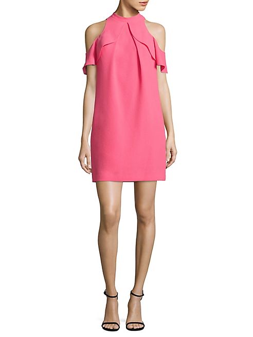 Trina Turk - Amado Cold-Shoulder Crepe Dress