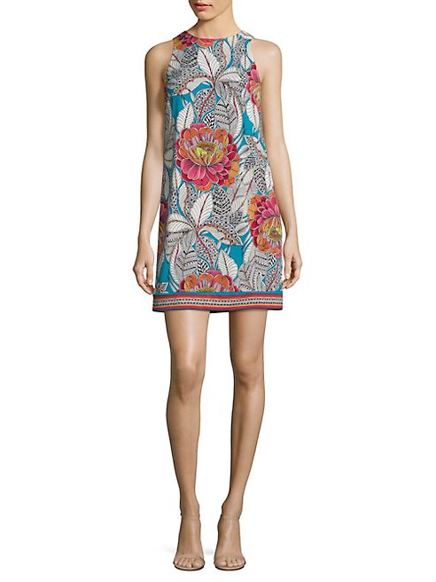 Trina Turk - Macee Floral-Print Jersey Shift Dress