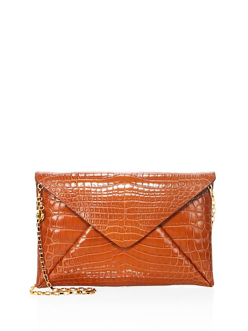 Michael Kors Collection - Nile Crocodile Envelope Clutch