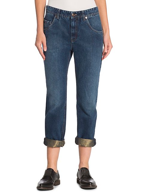 Brunello Cucinelli - Cotton Boyfriend Jeans