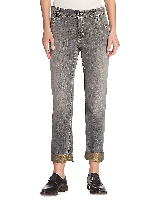 Brunello Cucinelli - Cotton Boyfriend Jeans