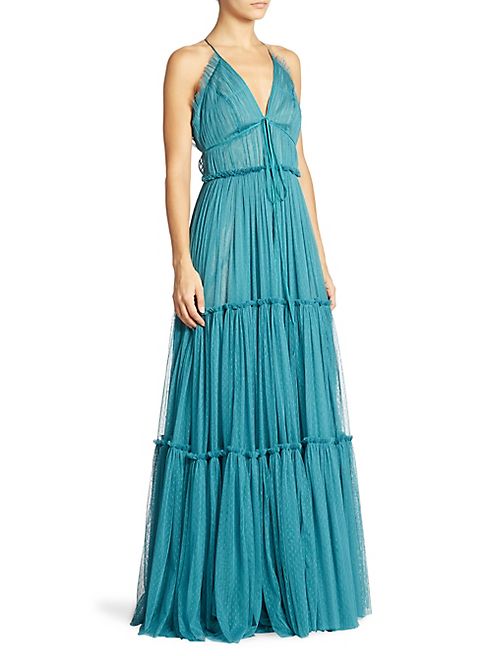 Sachin & Babi - Vivien Tiered Ruffle Gown