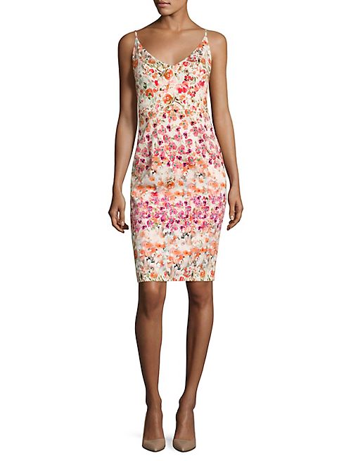 Black Halo - Jevette Floral Printed Sheath Dress