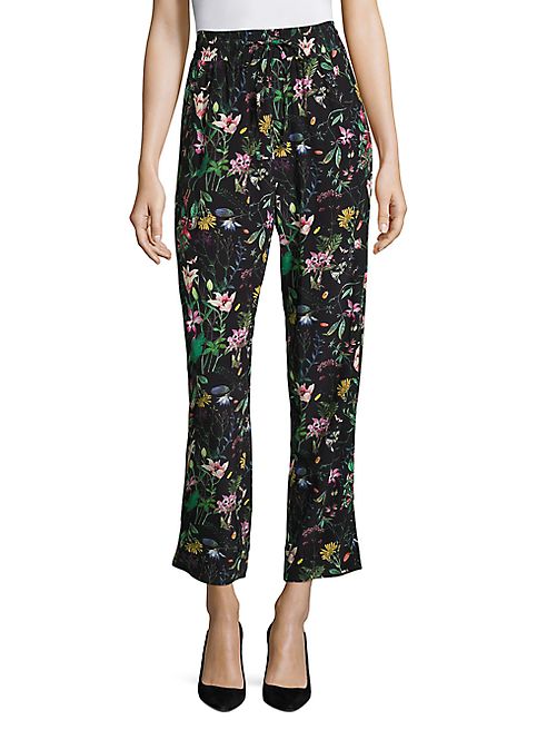 The Kooples - Floral-Print Straight-Leg Pants