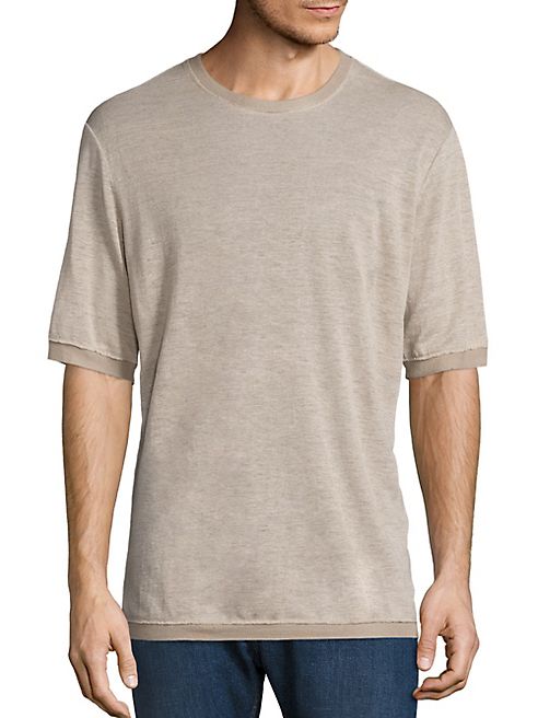 Vince - Short Sleeve Linen Tee