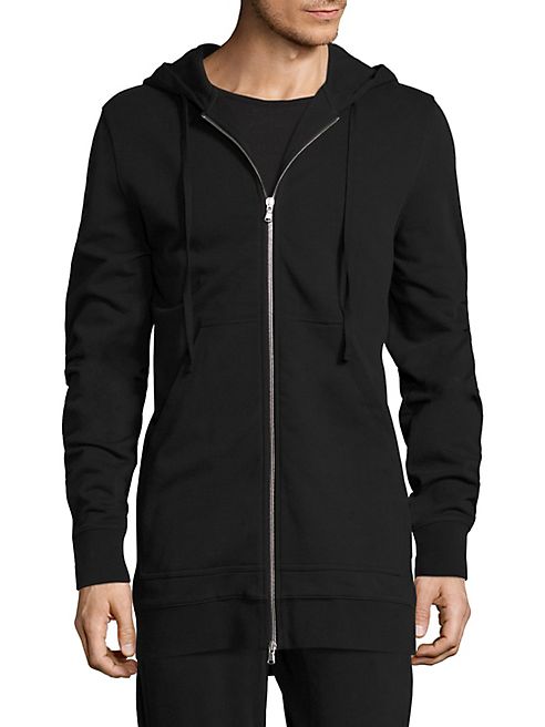 Vince - Regular-Fit Long Zip-Up Hoodie