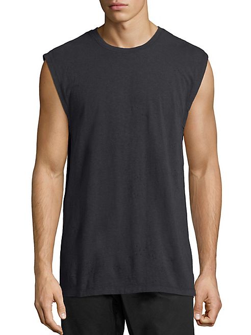 Vince - Regular-Fit Distressed Tank Top