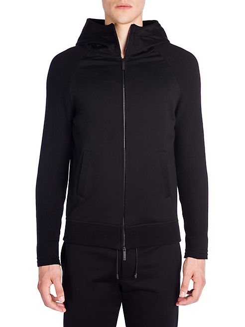 Emporio Armani - Cowl Neck Zip Hoodie