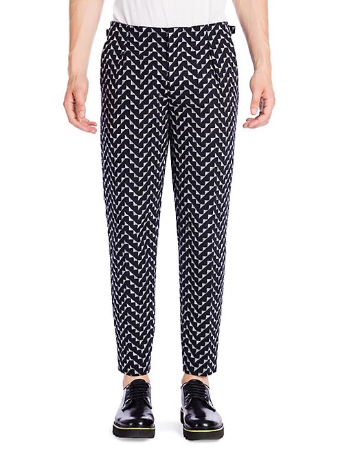 Emporio Armani - Geometric Chevron Trousers