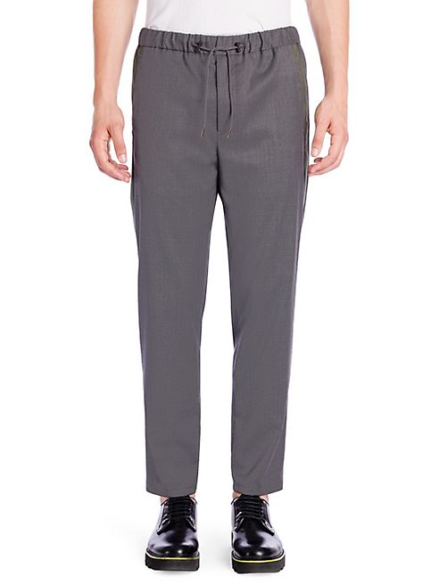 Emporio Armani - Solid Virgin Wool Trousers