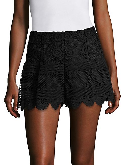 LOVESHACKFANCY - Cotton Eyelet Trumpet Skirt