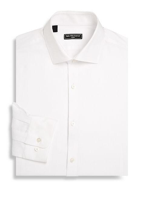 Saks Fifth Avenue Collection - Modern Textured Dress Shirt