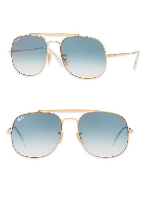 Ray-Ban - 57mm General Aviator Sunglasses