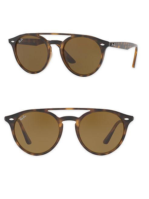 Ray-Ban - 51mm Phantos Round Double-Bridge Sunglasses