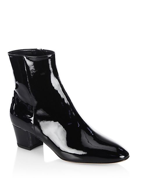 Gianvito Rossi - Patent Leather Block Heel Booties