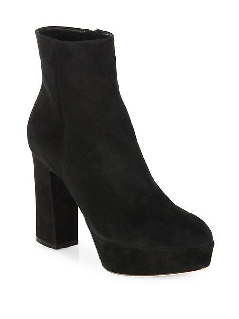 Gianvito Rossi - Texas Suede Platform Booties