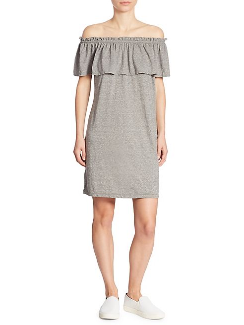 Current/Elliott - Solid Ruffled Dress