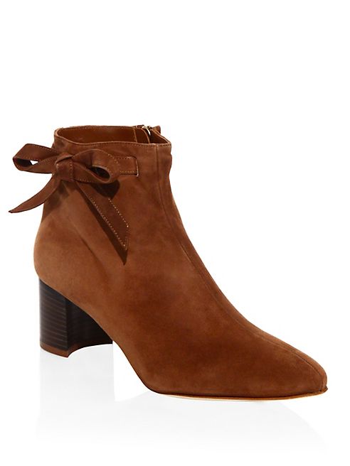 Manolo Blahnik - Dilo 50 Suede Block Heel Booties