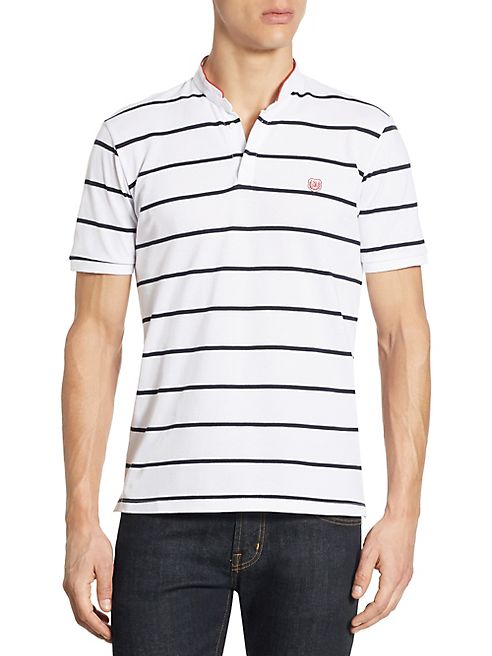 The Kooples - Striped Short Sleeve Polo