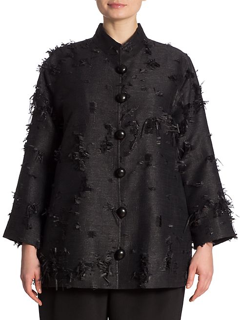 Caroline Rose - Made In The Shade Fringed Jacquard Jacket