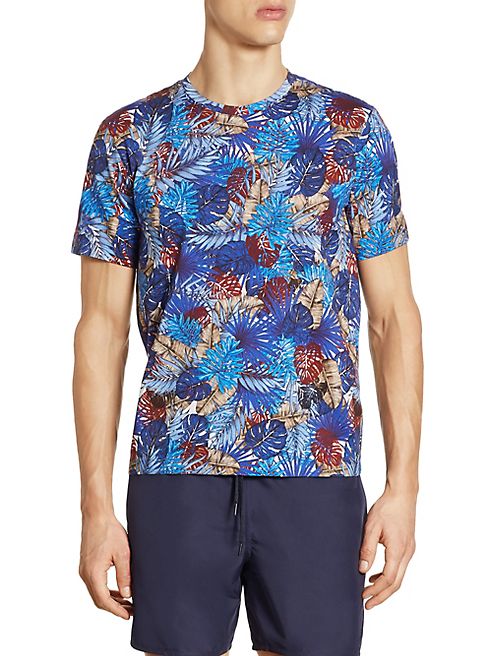 Z Zegna - Short Sleeve Tropical-Print Shirt