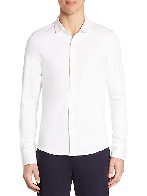 Saks Fifth Avenue Collection - Modern Cotton Button-Down Shirt