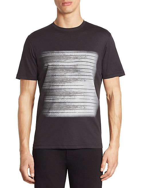 Saks Fifth Avenue Collection - Modern Fading Square Graphic Tee