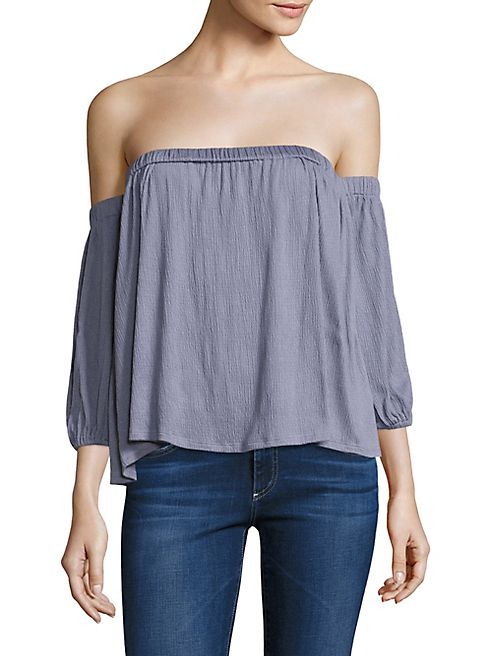 Ella Moss - Off-the-Shoulder Three-Quarter Sleeved Top