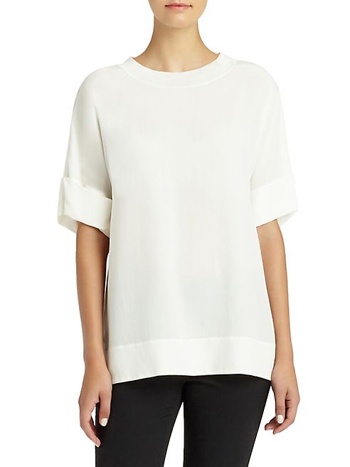 Lafayette 148 New York - Delphine Silk Crepe De Chine Blouse