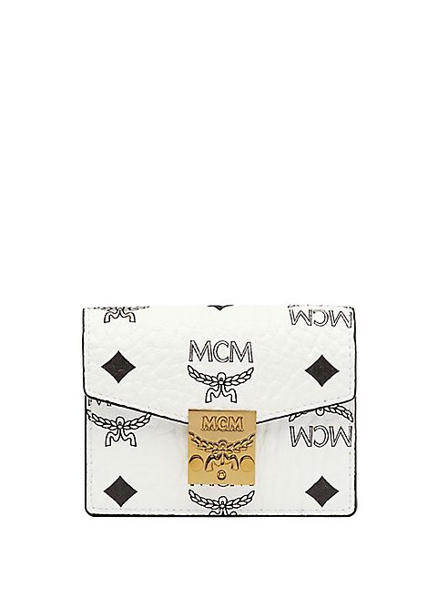 MCM - Patricia Visetos Coated Canvas Card Holder