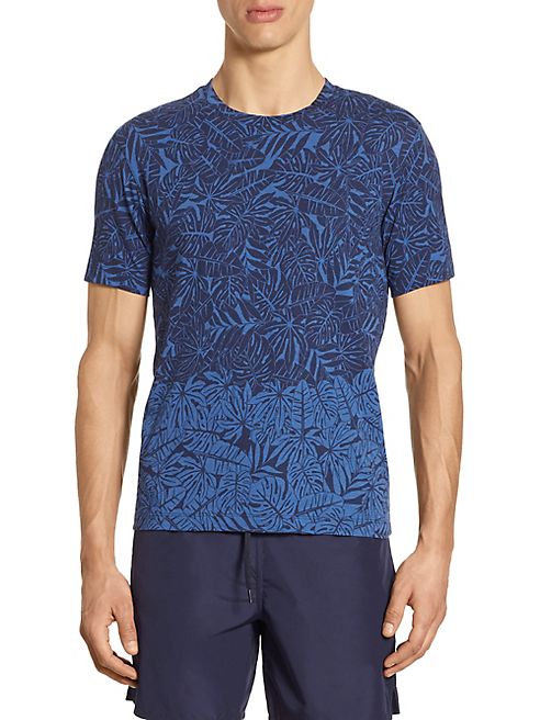 Z Zegna - Leaf-Print Tee