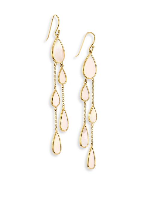 IPPOLITA - 18K Polished Rock Candy Mother-Of-Pearl Drop Earrings