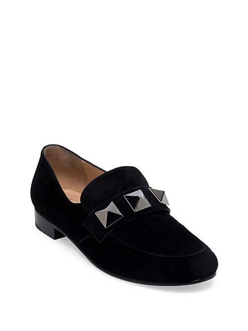 Valentino - Rockstud Suede Loafers