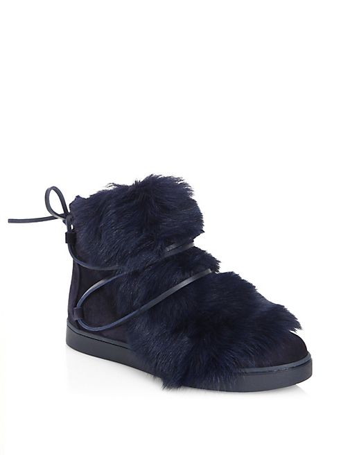 Gianvito Rossi - Shearling Booties