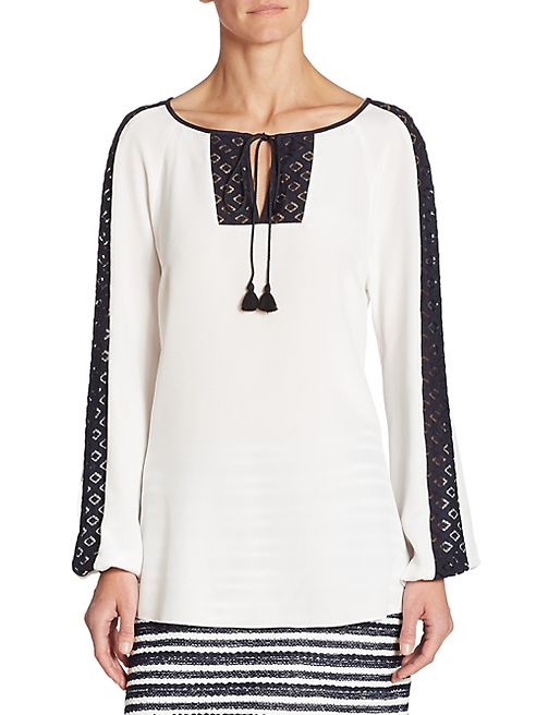 St. John - Tie Neck Blouse