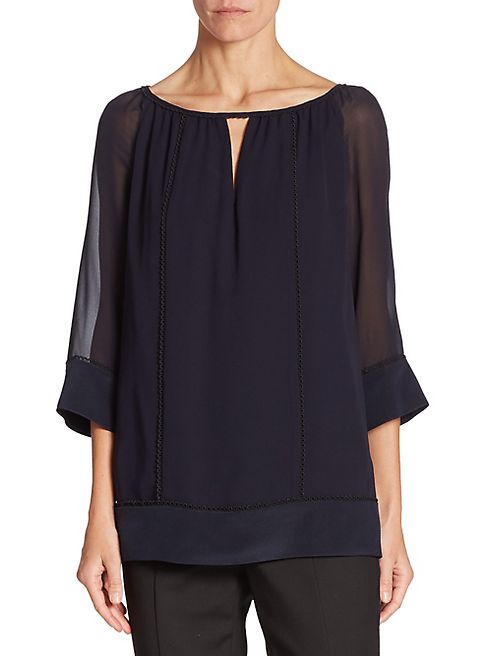 St. John - Silk Georgette Blouse