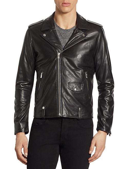 The Kooples - Zip-Front Leather Jacket