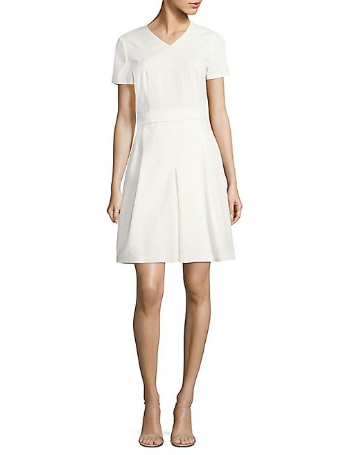 BOSS - Dylena Matelasse Pleated Dress