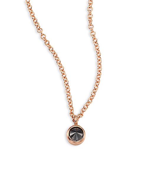 Zoe Chicco - Black Diamond & 14K Rose Gold Choker