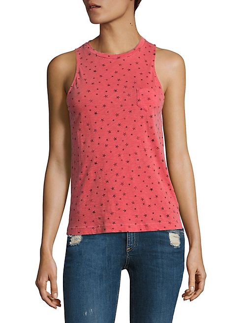 Stateside - Star-Print Supima Cotton Tank Top