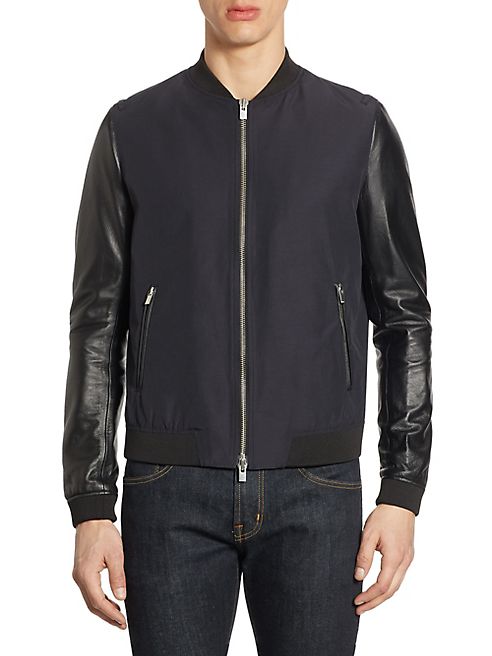 The Kooples - Ribbed Bomber Jacket