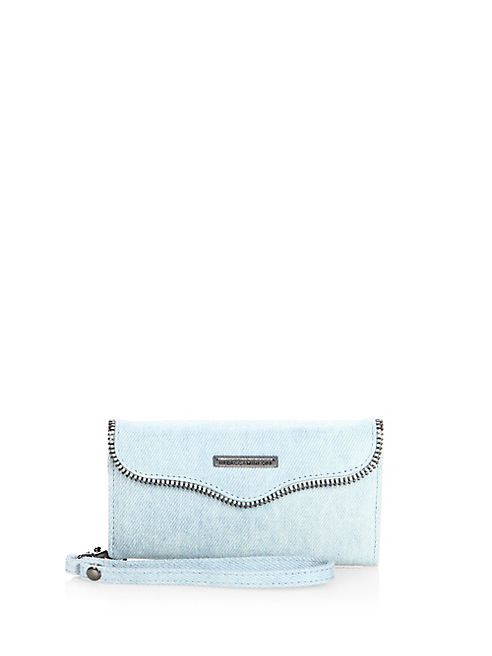 Rebecca Minkoff - Mab Denim Phone Wristlet