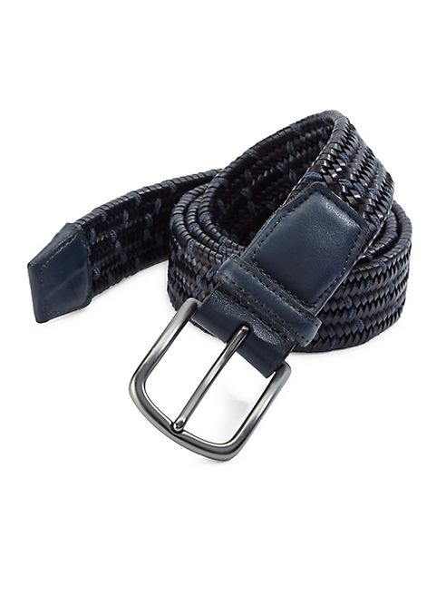 Saks Fifth Avenue Collection - Woven Leather Belt