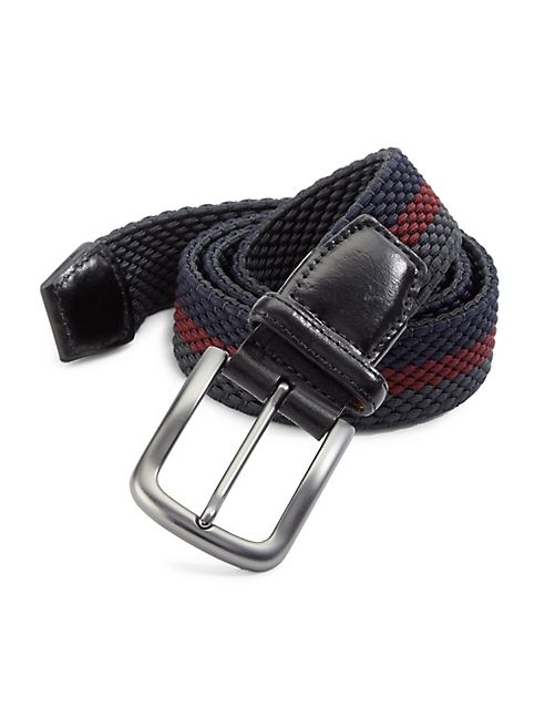 Saks Fifth Avenue Collection - Tri Stripe Woven Belt