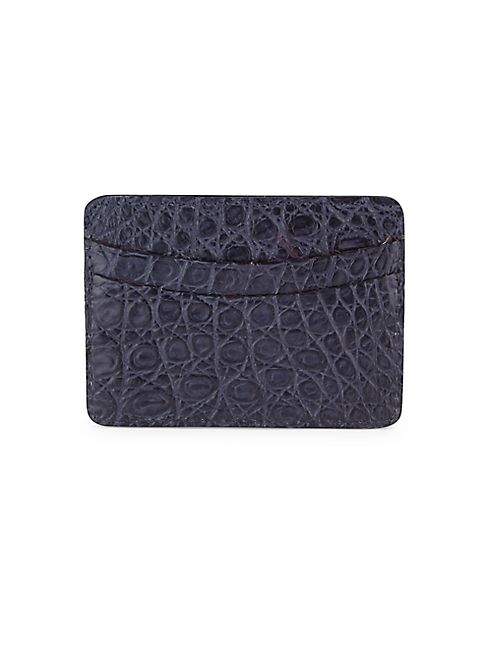 Saks Fifth Avenue Collection - Crocodile Card Case